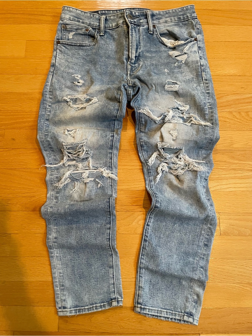 American Eagle Airflex+ Distressed Skinny Jeans Mens size 32x30